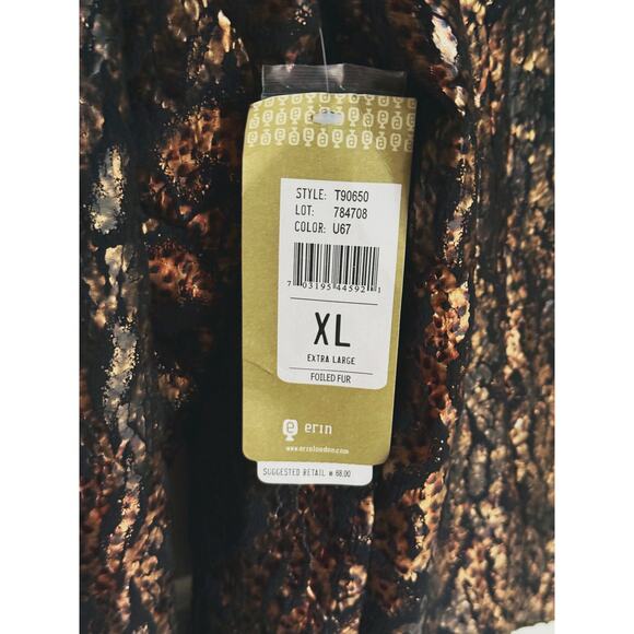 NWT Erin London Metallic Tortoise Snake Print 3-Button Blazer Jacket XL Mobwife - Picture 5 of 11